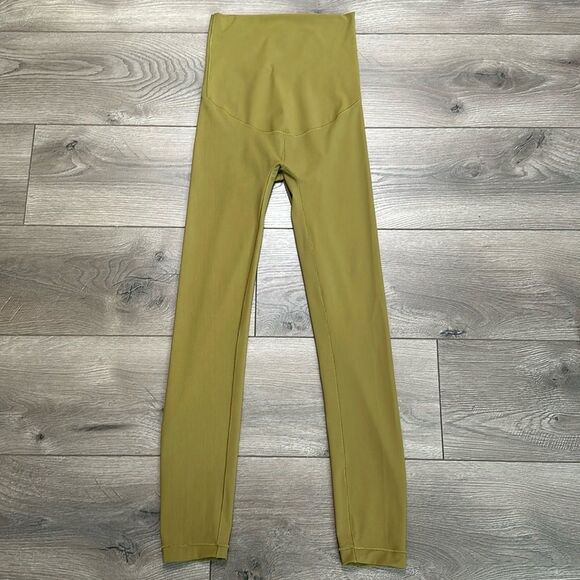 Hoi Bo High Top Chartreuse Green Super High Rise Leggings Size XS - Picture 2 of 11